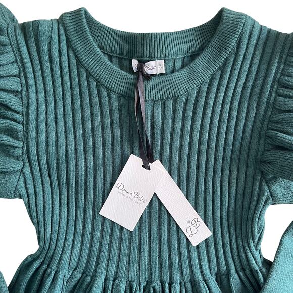 Danna Belle Ribbed Sweater Dress Girls 12Y NWT - Picture 3 of 11